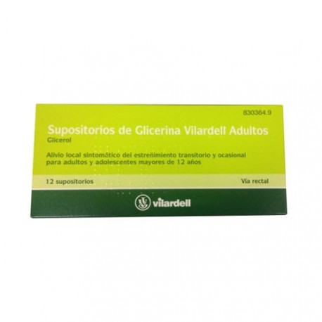 SUPOSITO VILARDELL GLICEROL AD 12S