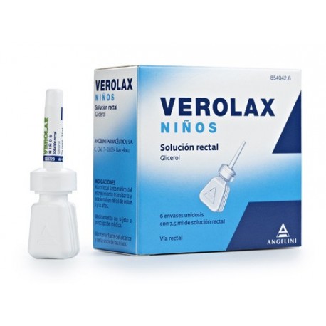 VEROLAX SOL RECTAL NIÑOS 6 APLIC