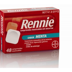 RENNIE CON SACARINA MENTA 48 TAB