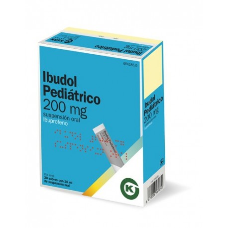 IBUDOL PEDIATRICO 200 MG 20 SOBRES SUSP ORAL 10ML