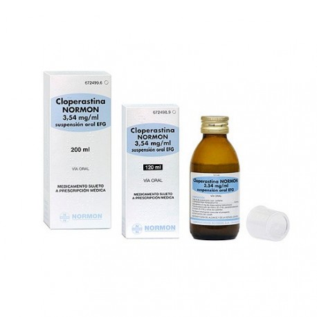 CLOPERASTINA NORMON EFG 3.54 MG/ML SUSPENSION ORAL 120 ML