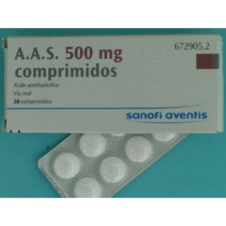 AAS 500 MG 20 COMPR