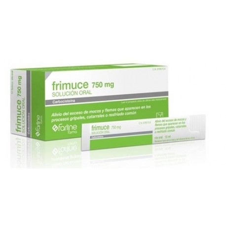 FRIMUCE 750 MG 12 SOBRES SOLUCION ORAL 15 ML