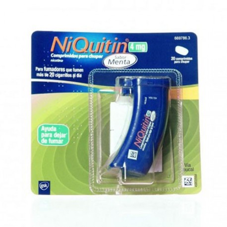 NIQUITIN SABOR MENTA 4 MG 60 COMPR