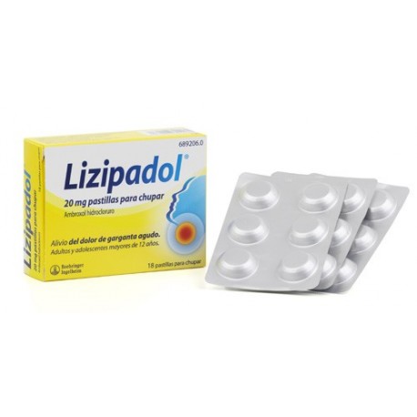 LIZIPADOL 20 MG 18 PASTILLAS