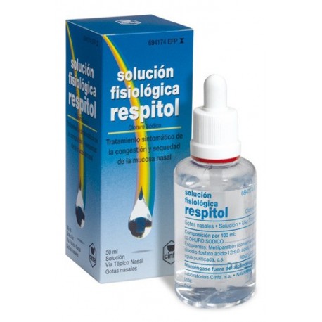 SOLUCION FISIOLOGICA RESPITOL 8.5 MG/ML GOTAS NASALES 1 FRASCO SOLUCION 50 ML