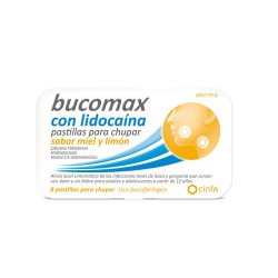 BUCOMAX LIDOCAINA 8 PASTILLAS PARA CHUPAR LIMON