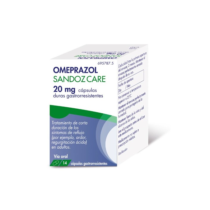 omeprazol sandoz care 20 mg 14 caps gastror frasco