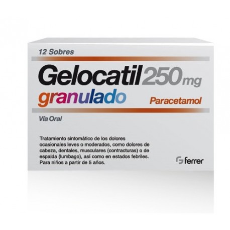 GELOCATIL 250 MG 12 SOBRES GRANULADO