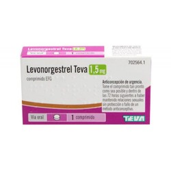 LEVONORGESTREL TEVA 1.5 MG EFG 1 COMP