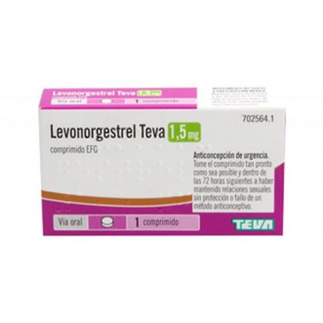 LEVONORGESTREL TEVA 1.5 MG EFG 1 COMP