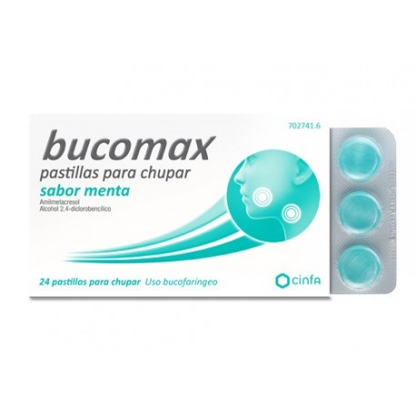 BUCOMAX SIN LIDOC MENTA 24PAST