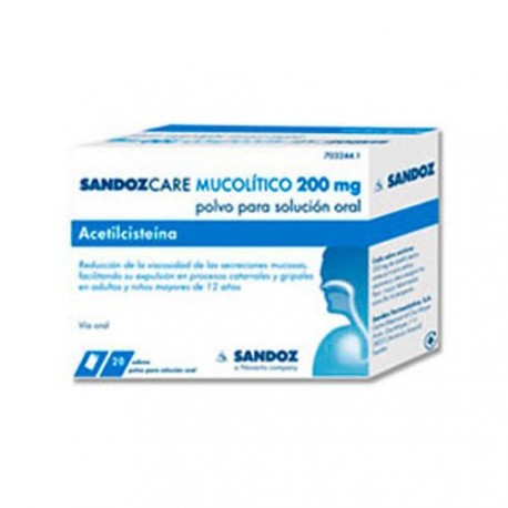 SANDOZCARE MUCOLITICO 200 MG EFG 20 SOBRES