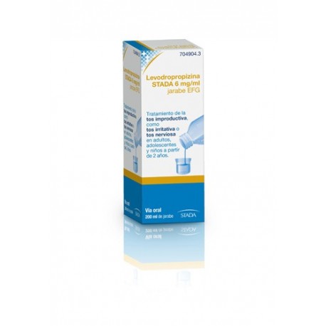 TOSSEVO (LEVODROPROPIZINA) STADA 6 MG/MLEFG 200 ML