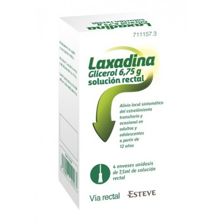 LAXADINA GLICEROL 6.75 G SOLUCION RECTAL 4 ENEMAS 7.5 ML