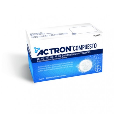 ACTRON COMPUESTO DIFARMED 20 COMPRIMIDOS EFERVESCENTES