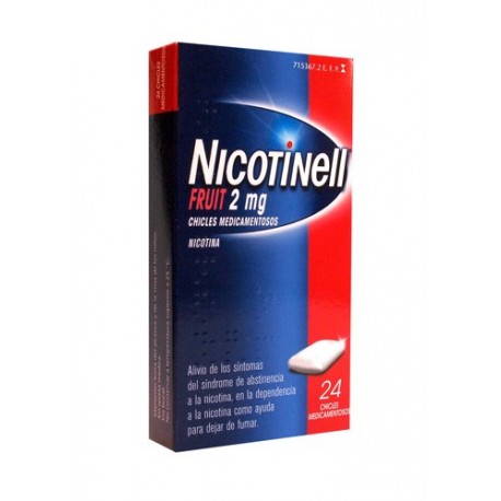 NICOTINELL FRUIT 2 MG 24 CHICLES