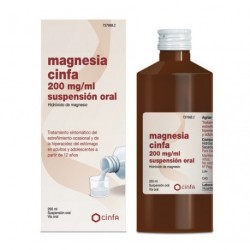MAGNESIA CINFA 200 MG/ML SUSP ORAL 260 ML