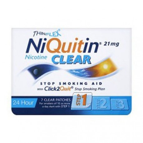 NIQUITIN CLEAR 7 MG 24 H 7PARCHE