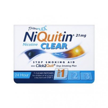 NIQUITIN CLEAR 21 MG/24 H 7 PARCHES TRANSDERMICOS 114 MG